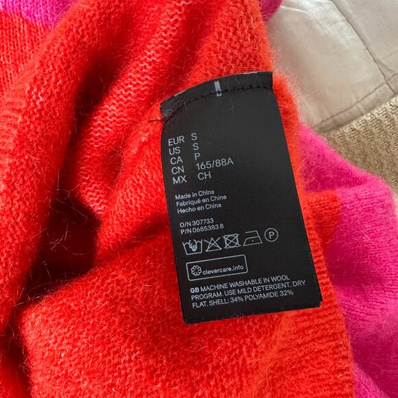 H&M Pink and Red Turtleneck Sweater - Picture 7 of 7